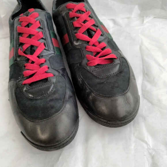 Gucci GG Guccissima Web Stripe sneakers men's 10 - Picture 7 of 16